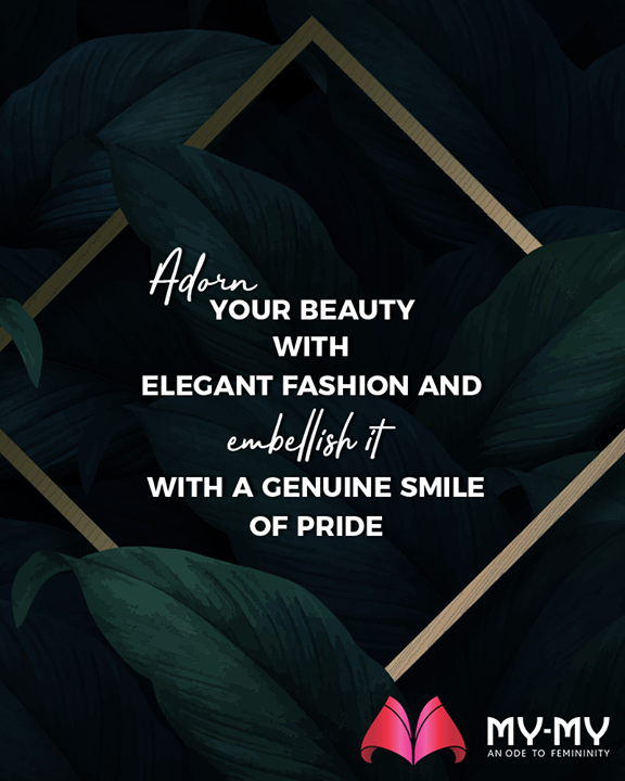 Looking for some fashion inspiration this morning?

My-My brings you one, “Adorn your beauty with elegant fashion & embellish it with a genuine smile of pride.”

#QOTD #FashionQuote #StayStylish #GlamUpGlamourGame #TrendingOutfits #AssortedEnsembles #AestheticPerfection #FemaleFashion #Ahmedabad #BeautifulDresses #Sparkle #Gujarat #India