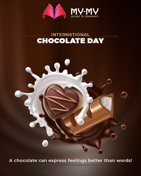 Chocolate has the power to bring a smile on your face & can melt the angry you. 

#WorldChocolateDay #ChocolateDay #MyMy #MyMyCollection #ExculsiveEnsembles #ExclusiveCollection #Ahmedabad #Gujarat #India