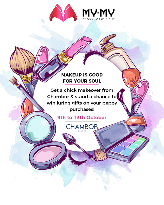 Get a chick makeover from Chambor & stand a chance to win luring gifts on your peppy purchases!

P.S. This makeover is for free & you cannot afford to miss this!

#Makeover #Makeup #Accessories #NavratriOffer #NavratriLook #FestiveLook #BeautyMYMY #Gujarat #India