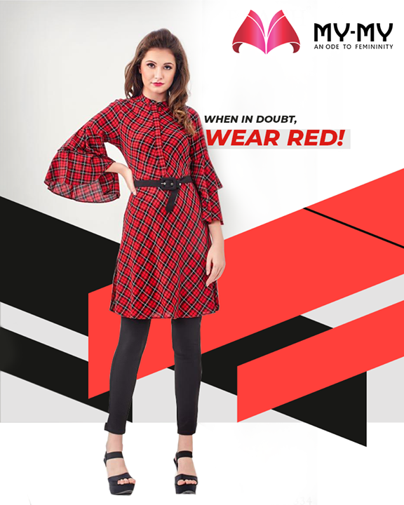 Stand-out from the crowd with this ravishing red outfit!

#TrendingOutfits #AssortedEnsembles #AestheticPerfection #ImpeccableOutfits #LookStellar #Fascinating #FashionDestination#FemaleFashion #Ahmedabad #MYMY #Gujarat #India