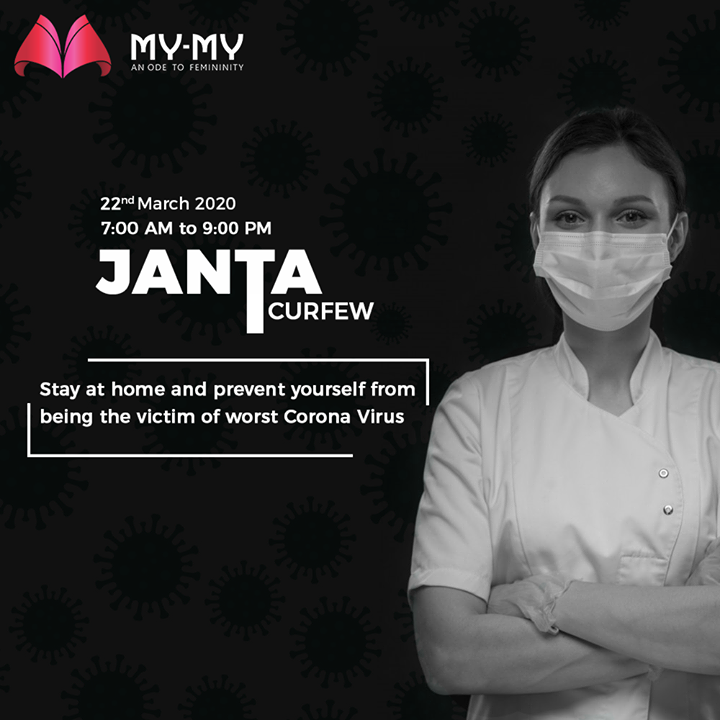 Stay at home and prevent yourself from being the victim of the worst Corona Virus. Support Janta Curfew!

#IndiaFightsCorona #JantaCurfew #JantaCurfew2020 #Coronavirus #MyMy #MyMyCollection #CoolestCollecton #ExculsiveEnsembles #ExclusiveCollection #Ahmedabad #Gujarat #India