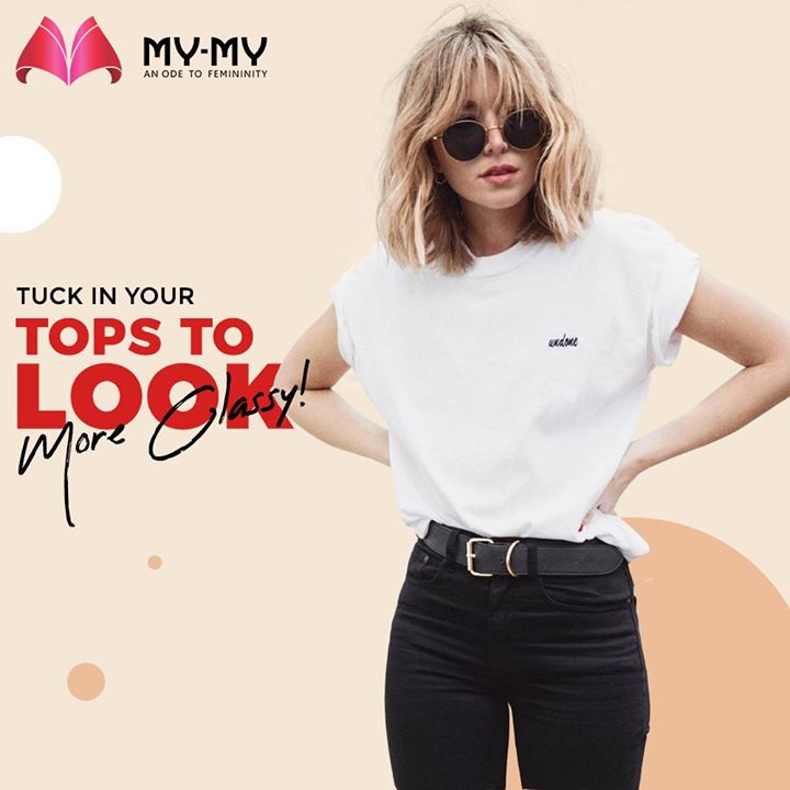 :: Style Tips::

Get a more Polished and Classy look by tucking in your tops and complete the outfit with a Statement belt.

#MyMy #MyMyCollection #Tops #Clothing #Fashion #Classy #Style #WomensFashion #ExculsiveEnsembles #ExclusiveCollection #Ahmedabad #Gujarat #India