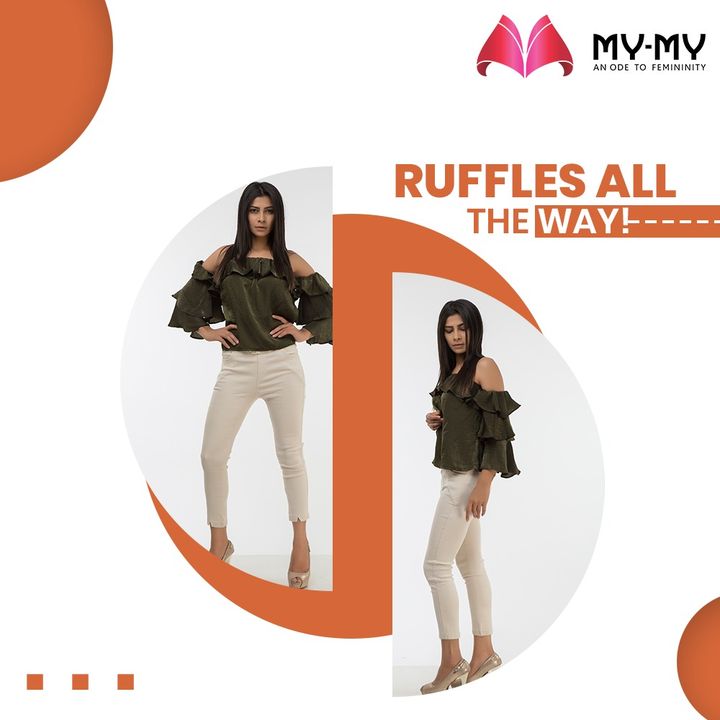My-My,  MyMy, MyMyCollection, Clothing, Fashion, Tops, Jeans, Fancy, Ruffles, RuffledTop, Shirts, Casual, Style, WomensFashion, ExculsiveEnsembles, ExclusiveCollection, Ahmedabad, Gujarat, India