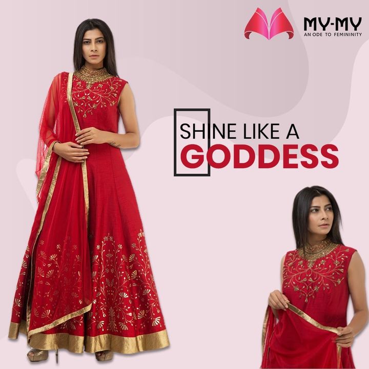 Let the festive vibes take over your wardrobe! Shine like a Goddess in this elegant red Anarkali with golden embellishments and a gorgeous flare.  

#MyMy #MyMyCollection #Clothing #Fashion #Ethnic #Kurti #FlaredKurti #Anarkali #KurtiPalazzo #Style #WomensFashion #ExculsiveEnsembles #ExclusiveCollection #Ahmedabad #Gujarat #India