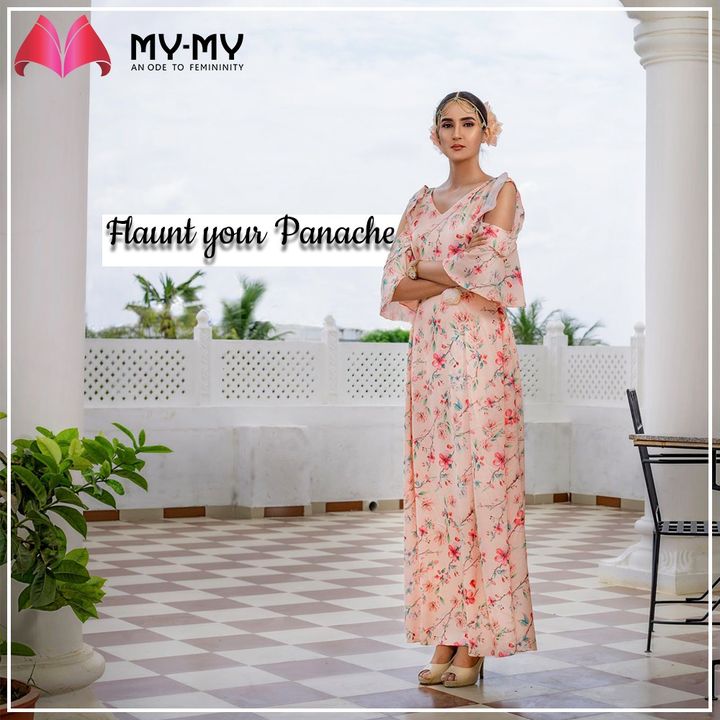 My-My,  MyMy, MyMyCollection, Clothing, Fashion, Ethnic, Gown, FloralGown, ColdShoulderGown, Style, WomensFashion, ExculsiveEnsembles, ExclusiveCollection, Ahmedabad, Gujarat, India
