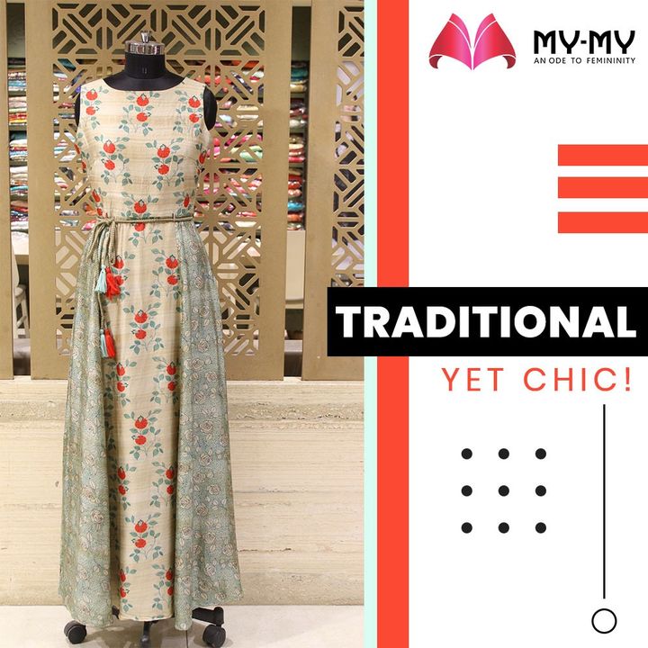 Go Gaga about the upcoming festivals with a fancy gown that gives a traditional as well as a chic look.

#MyMy #MyMyCollection #Clothing #Fashion #Ethnic #Gown #WomensFestiveWear #WomensFashion #ExculsiveEnsembles #ExclusiveCollection #Ahmedabad #Gujarat #India