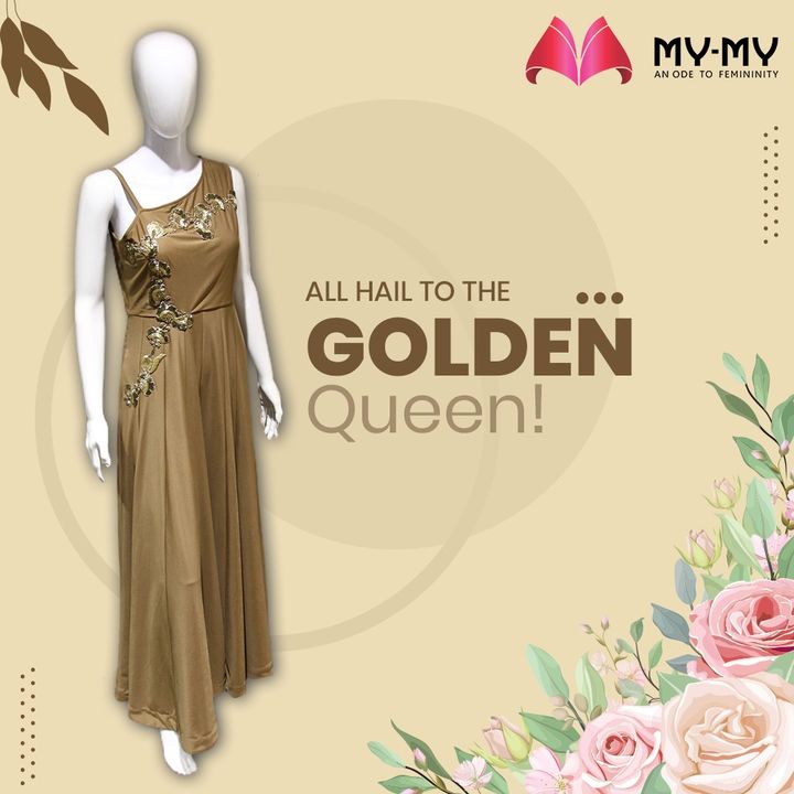A gold-embroidered, off-shoulder Jumpsuit is a perfect choice for attending intimate Festive Parties where you look like a Queen.

#MyMy #MyMyCollection #Clothing #Fashion#Gown #OffShoulder #Jumpsuit #Style #WomensFashion #ExculsiveEnsembles #ExclusiveCollection #Ahmedabad #Gujarat #India