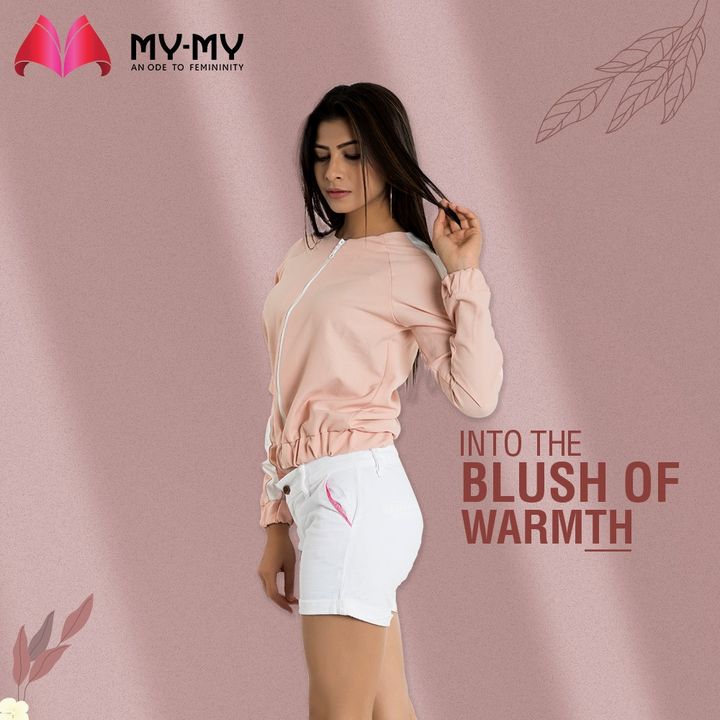 Bring warmth into your closet with a blush jacket. 

The blush soothing tones combined with white stripes makes for a very sporty and winter-ready look. 

#MyMy #MyMyCollection #Clothing #Fashion #Outfit #FashionOutfit #Jacket #Pullover  #WinterOutfits #Style #WomensFashion #Ahmedabad #SGHighway #SGRoad #CGRoad #Gujarat #India