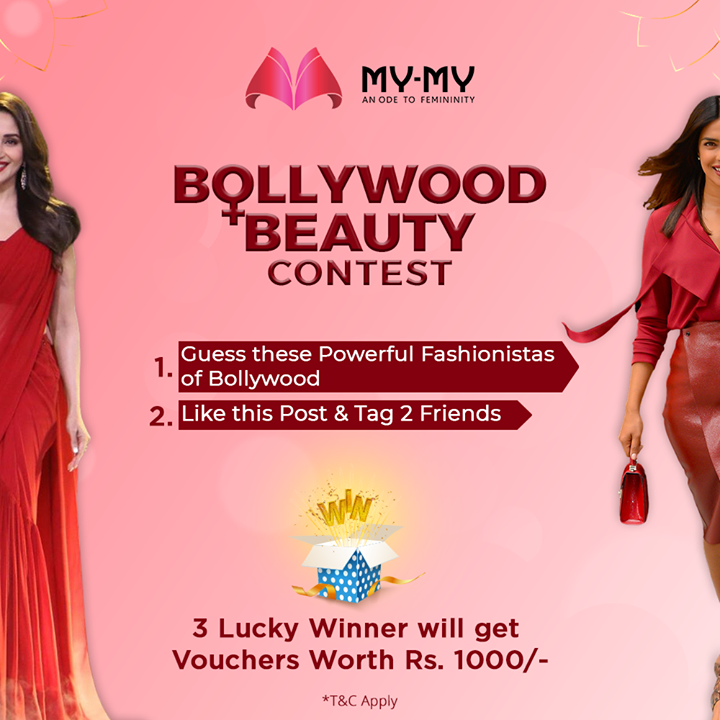 Contest Alert

Participate in the Bollywood Beauty Contest & 3 Lucky Winners will WIN Exciting Vouchers Worth Rs. 1000/- each.

Steps to Participate:
1. Comment down below the name of these 2 Fashionistas
2. Like this Post & Tag 2 friends

#InternationalWomensDay #Contest #ContestAlert #WomensDayContest #WomensDay #MyMy #MyMyCollection #Clothing #Fashion #Outfit #FashionOutfit #Dresses #CasualWear #Style #WomensFashion #Ahmedabad #SGHighway #SGRoad #CGRoad #Gujarat #India