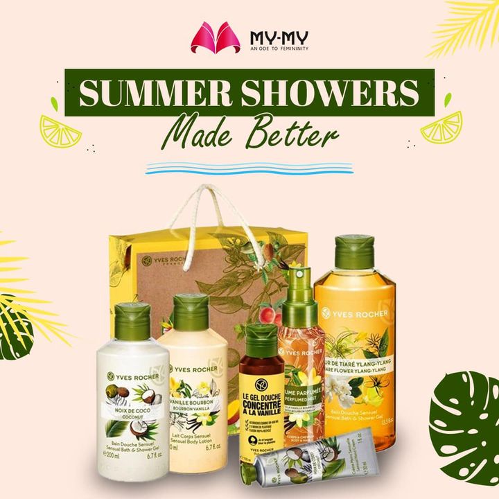 My-My,  summer, showers, bodyproducts, bodywash, vanillabodywash, coconutbodywash, showeressentials, showerproducts, summershowers, summervibes, yvesrocher, mymyahmedabad