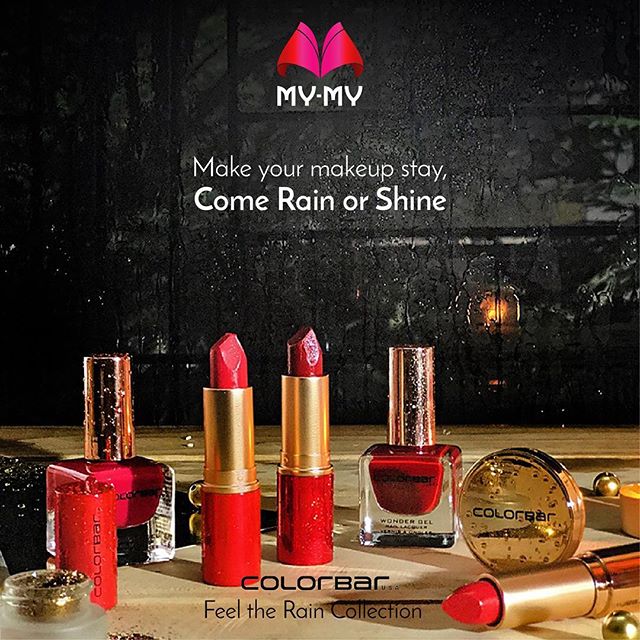 Defy the weather woes and make your makeup last all day with ColorBar’s Feel the Rain limited edition collection! Get your hands on it now!

Visit your nearest My-My shop located at C.G. Road and S.G. Highway and check out our wide range of cosmetics and skin care collection.

#MyMyAhemedabad #ColorBar