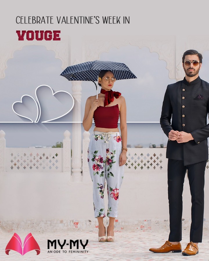 Look your best and celebrate #ValentinesWeek in vogue with the trendiest collection of apparels from My-My!

#DazzleYourValentine #MonthOfLove #FlauntYourFashion #MyMy #MyMyCollection #WesternOutfits #ExculsiveEnsembles #ExclusiveCollection #Ahmedabad #Gujarat #India
