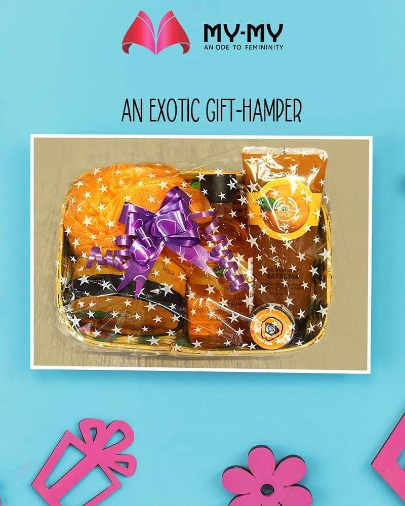 Looking for an ideal gifting idea?

This Women’s Day, express your gratitude and heartfelt warm wishes to the wonderful women with this exotic gift hamper from My-My!

#ExoticGiftHamper #GiftHamper #TheBodyShop #WomensDay #ShoppingSpree #RewardYourself #PamperYourself #FascinatingFashionDestination #FemaleFashion #Ahmedabad #EthnicWear #Gujarat #India
