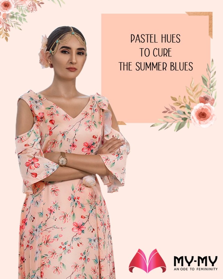 Cure the summer blues in pastel hues!
Pay a visit to the fascinating fashion destination; My-My and hand-pick the exquisite ethnic ensembles.

#ExquisiteEnsembles #WinsomeDresses #InvokeElegance #RedefineSenseOfLuxury #PhilosophyOfDressing #ContemporaryFashion #FemaleFashion #Ahmedabad #FallForFashion #BeautifulDresses #Sparkle #Gujarat #India