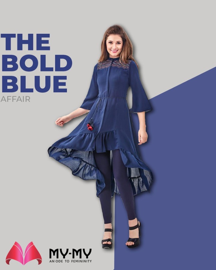 Keep your head high & dazzle your day ahead with this off-beat blue shaded top!

#MyMy #MyMyCollection #ExculsiveEnsembles #ExclusiveCollection #Ahmedabad #Gujarat #India