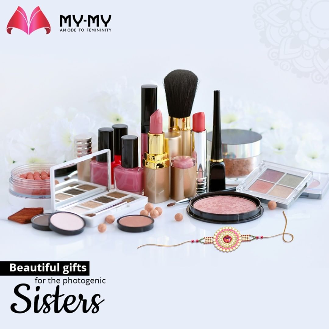 Understand her fashion goals and help your photogenic sister to take her glamour quotient a few notches higher.

Buy her a gift that will make her look picture-perfect from #MYMYStore.

P.S. Bring your sister along for shopping for she will understand the make-up kits better

#Rakshabandhan #RakshabandhanGifts #BestRakshabandhanGifts #RakshabandhanSpecialGifts #MyMy #MyMyCollection #EthnicCollecton #ExculsiveEnsembles #ExclusiveCollection #Ahmedabad #Gujarat #India