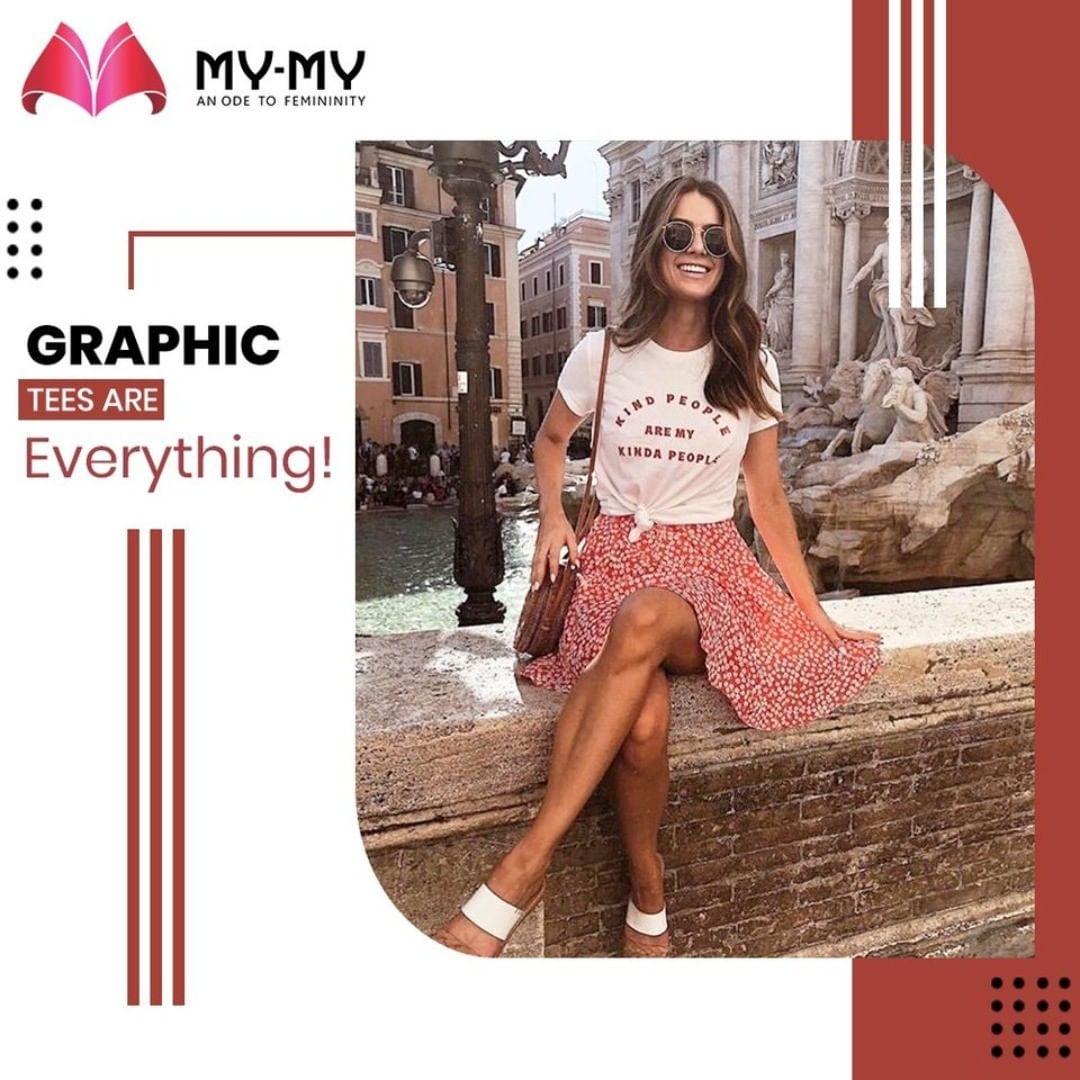 Let your Graphic Tees do the talking because they are the real deal! Show your personality through the graphic tees.

#MyMy #MyMyCollection #Clothing #Fashion #Tees #GraphicTee #Casual #Style #WomensFashion #ExculsiveEnsembles #ExclusiveCollection #Ahmedabad #Gujarat #India