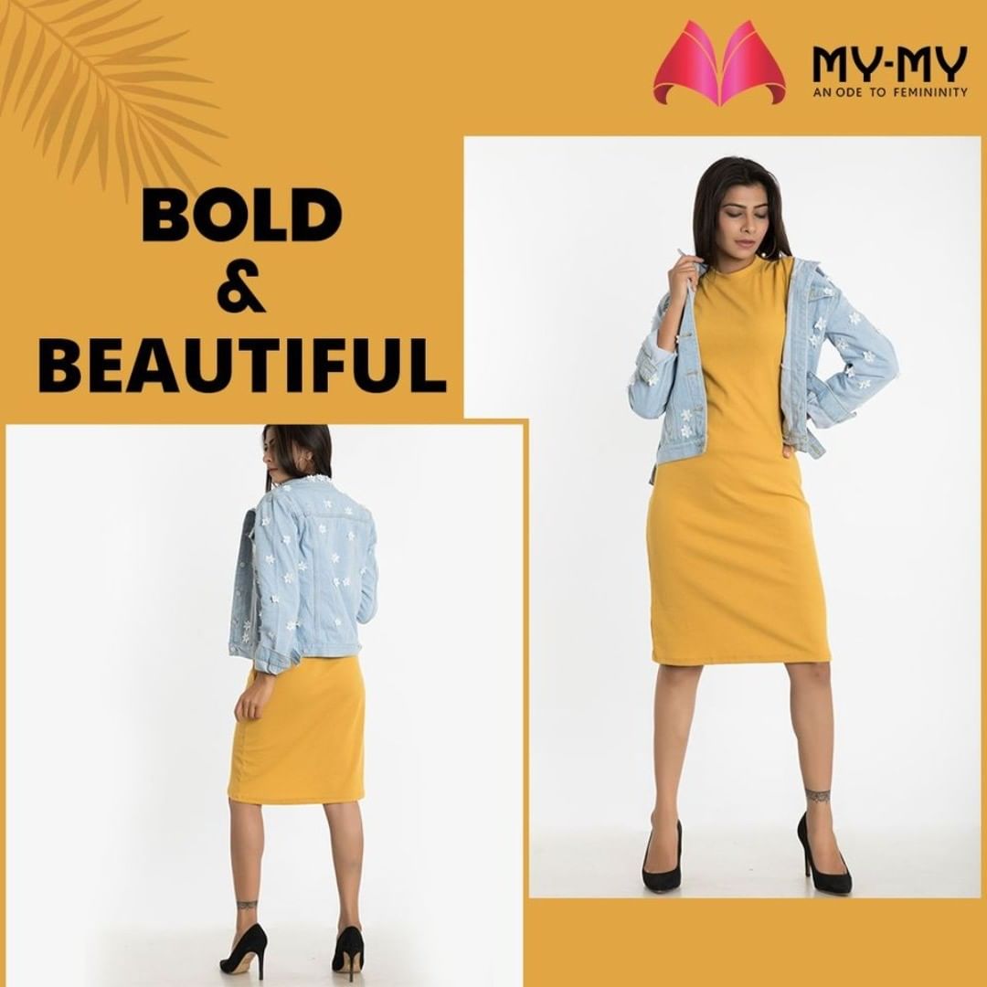 My-My,  MyMy, MyMyCollection, Clothing, Fashion, Outfit, FashionOutfit, Dress, YellowDress, Jacket, DenimJacket, Top, Pants, Casual, Style, WomensFashion, Ahmedabad, SGHighway, SGRoad, CGRoad, Gujarat, India