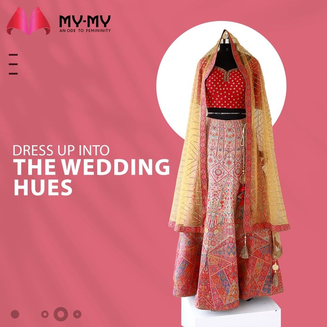 Dress Up into the Wedding Hues in a regal lehenga that possesses a charm that can never go unnoticed.

#MyMyCollection #Clothing #Fashion #Outfit #FashionOutfit #Dress #Lehenga #Kurta #EthnicCollection #FestiveWear #WeddingOutfits #Style #WomensFashion #Ahmedabad #SGHighway #SGRoad #CGRoad #Gujarat #India