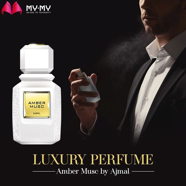 @ajmalperfumesin 's Amber Musc is an enchanting blend of sensual and lush notes, which top notes of floral infused with Rose, Musk and Amber💫

Grab one from My My stores🔜 only limited pieces available 

#perfumes #mensperfume #luxuryperfume #luxurybrands #highendperfume #ajmalperfumes #cologne #expensiveperfumes #amber #ambermusc #musky #fragrance #giftsforhim #exclusivecollection #mymy