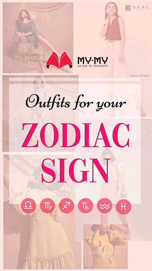 Much awaited pt.2 is here!

The Season to rock n roll with fashionable outfits befitting your sign🎵

♎♏♐♑♒♓ 
which one are you??

Shop looks now from @mymyahmedabad

#dressup #zodiacs #zodiacsigns #sunsign #starsign #zodiacposts #zodiacfacts #zodiacfashion #fashionzodiac #fashionstyle #zodiacstyle #trendylooks #shopnow #mymyahmedabad