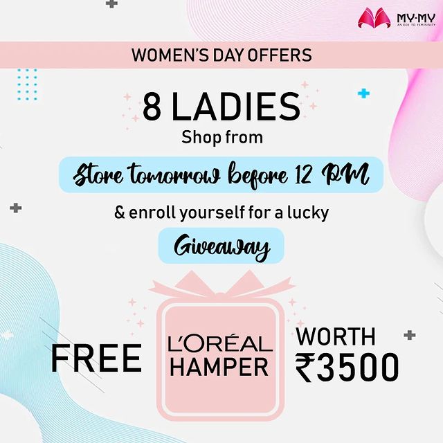 Cherishing & Celebrating you on account of Women’s Day!💝

Stand a chance to win in the chit-drawing Giveaway in two simple steps:

Step1: Go and shop at the store before 12 PM
Step2: Register yourself 

That's all. Wait for the announcement!

Wishing you all a very Happy Shopping experience at @mymyahmedabad 😊

#giveaway #womensday #women # #womensdaygiveaway #womansday #shopping #mymyahmedabad