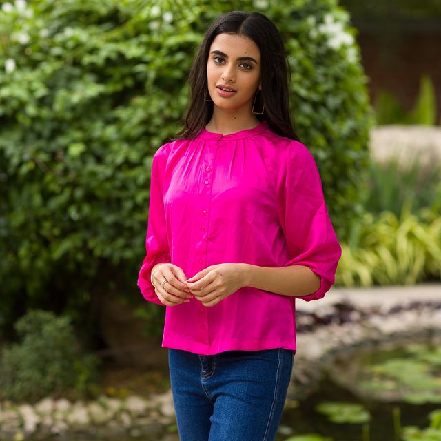 Pretty in Pink Embrace elegance and comfort with our pink shirt. A timeless classic for every wardrobe. #PinkPerfection #FashionEssential #VersatileStyle